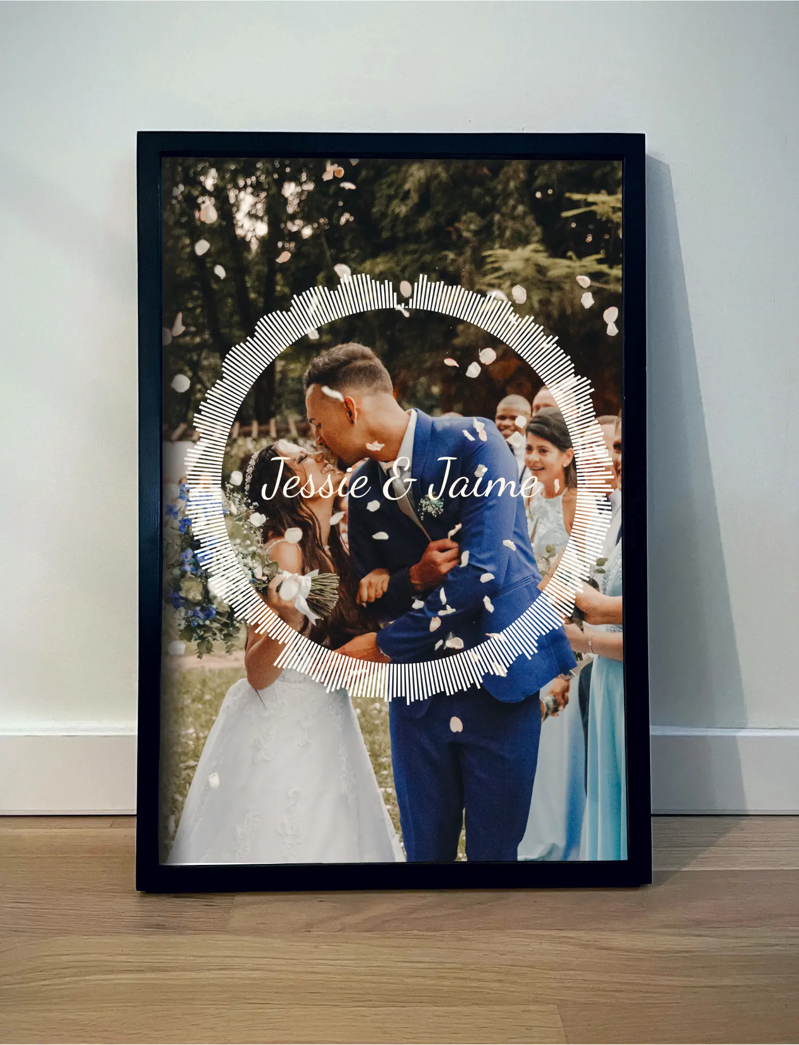 Wedding gift with wedding photo